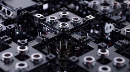 Fototapeta premium Intricate Circuitry A Technological Abstraction