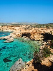 Blue lagoon in Malta