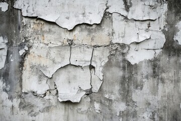 Obraz premium Grey textured concrete wall background, ai