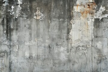 Grey textured concrete wall background, ai