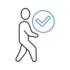 endorse concept line icon. Simple element illustration. endorse concept outline symbol design.