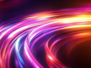 Fototapeta premium Abstract glowing swirl pattern.