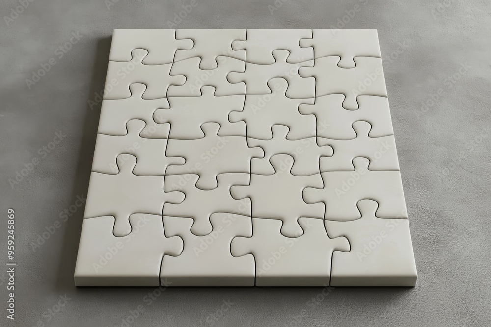 Poster a transparent 3d jigsaw puzzle mockup, which is perfect for effectively showcasing your unique desig