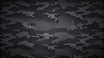 Black camouflage military background with dark tones and patterns, camouflage, military, background, dark, black, army, soldier