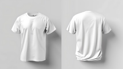 Naklejka premium white tshirt front and back mockup