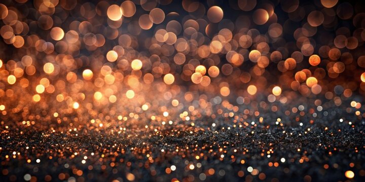 Black and copper glitter bokeh abstract background, glitter, bokeh, texture, abstract, background, black, copper, sparkly