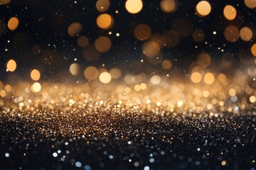 Fototapeta premium Abstract gold glitter sparkle background , ai