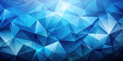 Obraz premium Blue abstract futuristic geometric poly technology background, futuristic, abstract, geometric, technology,, science