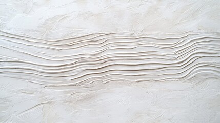 Obraz premium White Abstract Textured Background with Wavy Lines