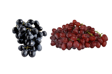 buch of black and red grapes PNG