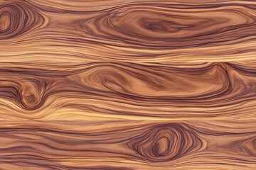 A high-resolution image of a smooth wooden surface displaying a seamless wood grain pattern in warm brown tones, used home decoration, ceramic tiles and laminates , ai