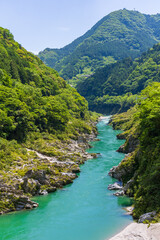 日本の風景・夏　徳島県三好市　大歩危峡