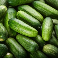 cucumbers as background, AI generated