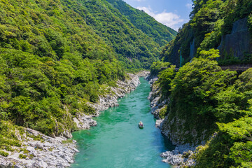 日本の風景・夏　徳島県三好市　大歩危峡