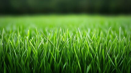 Fototapeta premium Close-up of Fresh Green Grass Blades