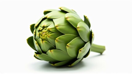 Fototapeta premium A green vegetable with a pointed tip