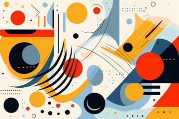 Obraz premium Abstraction illustration in concept of lifestyle