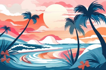 Fototapeta premium Abstraction illustration in concept of lifestyle