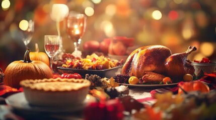 Truthan on a set table at Thanks giving