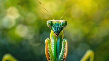 Green and yellow bug with large eyes