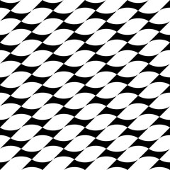 Obraz premium Seamless pattern with geometric motifs in black and white