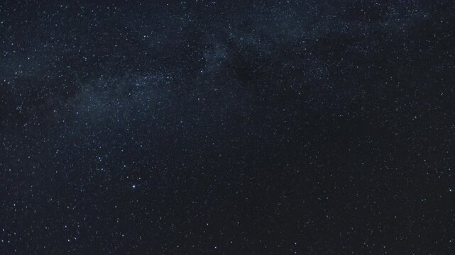 The Milky Way moving across the night sky. Captures the mesmerizing motion of stars and cosmic detail in a clear, dark sky