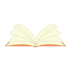 Open book icon School supplies Vector