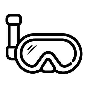 recommend clip art: snorkel Line Icon