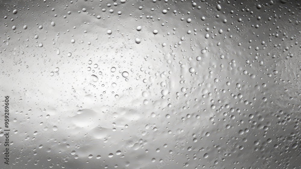 Aufkleber a close-up image of water droplets on a surface, creating a textured and reflective appearance.
