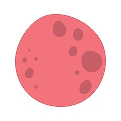 Colored planet icon Science and space Vector