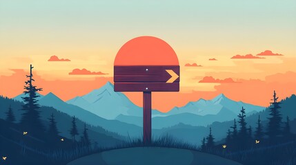 A flat design of a tech event invitation with sleek, modern sans-serif fonts