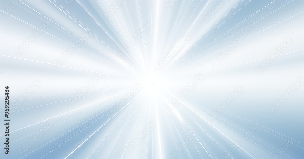 Poster a bright, abstract background featuring radiant light rays emanating from a central point, creating 
