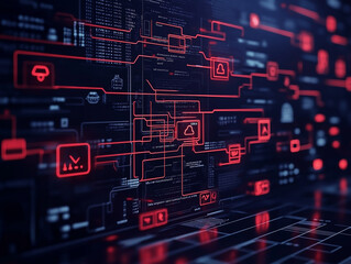 Fototapeta premium Cybersecurity concept