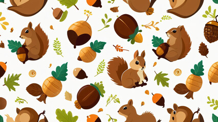 Obraz premium seamless pattern with rabbits