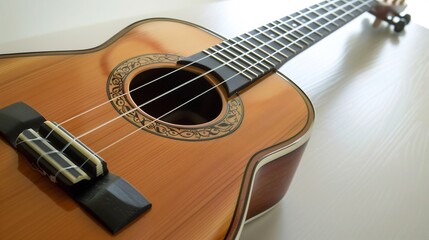 Luthier crafting classical guitar focusing on the purfling and binding details adding intricate rosette inlay to the sound hole