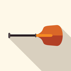This vector illustration of a kayak paddle is isolated on a light background