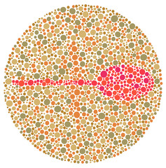 spoon for color blindness test for kids pink. color blindness test for kids with spoon picture