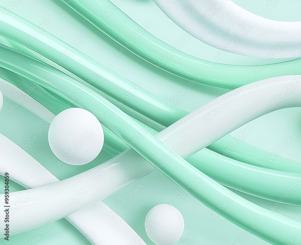 Poster abstract background with waves