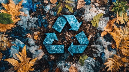 Recycling Symbol Representing Environmental Sustainability and Eco-Friendly Practices