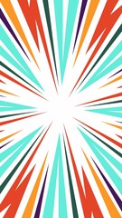 Abstract background of geometric broken lines and lightning retro colors in vertical 