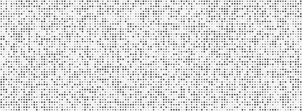 Abstract chaotic pattern of different sized circles. Vector texture dots background.