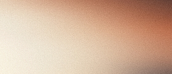 Grainy gradient background, orange white beige brown noise texture banner, poster header backdrop design