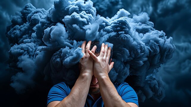 Nauseating sense of betrayal a person clutches their stomach as their face contorts in pain betrayal hangs thick in the air like a storm cloud casting everything around them in a dark twisted 