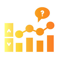 market volatility Gradient icon