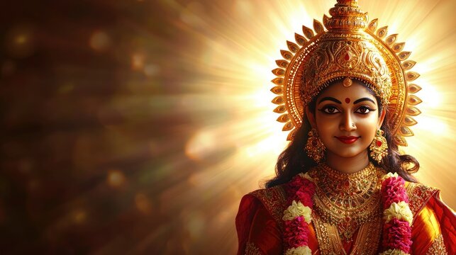 Solar deity Surya: Embodiment of cosmic energy, worshipped during Makar Sankranti, Chhath Puja, and Ratha Saptami, the radiant charioteer who brings light and life to the universe in Hindu belief.