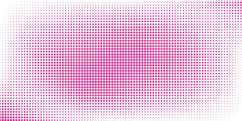 Red radial halftone background. Vector illustration modern