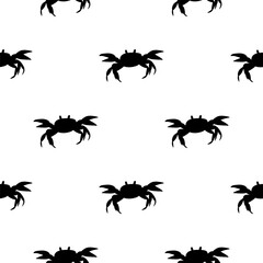 cute crabs seamless pattern. Design of children's products, wrapping paper, children's wallpaper. Vector illustration.