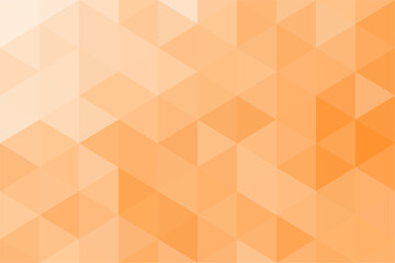 Mosaic soft orange triangle background. Gradient abstract geometric background. Artistic triangle puzzle background.
