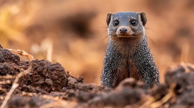 Common dwarf mongoose  Lewa Conservancy North Kenya : Generative AI