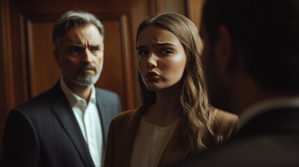 Intense Encounter in a Legal Setting